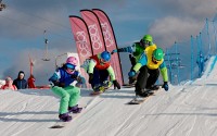 Seriál soutěží  pro děti a mládež, Zimní Supercross zahájili v sobotu na Božím Daru snowboardisté